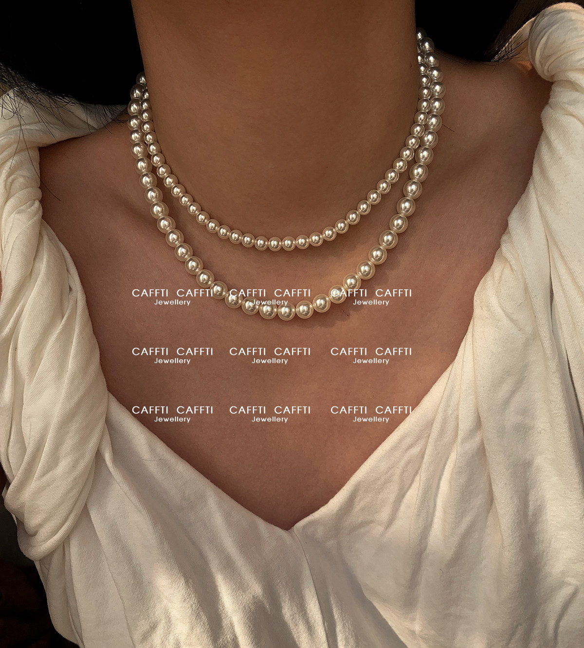 真珠 ネックレス 7-8mm 2連 パールネックレス 本真珠 フォーマル 普段使い 結婚式