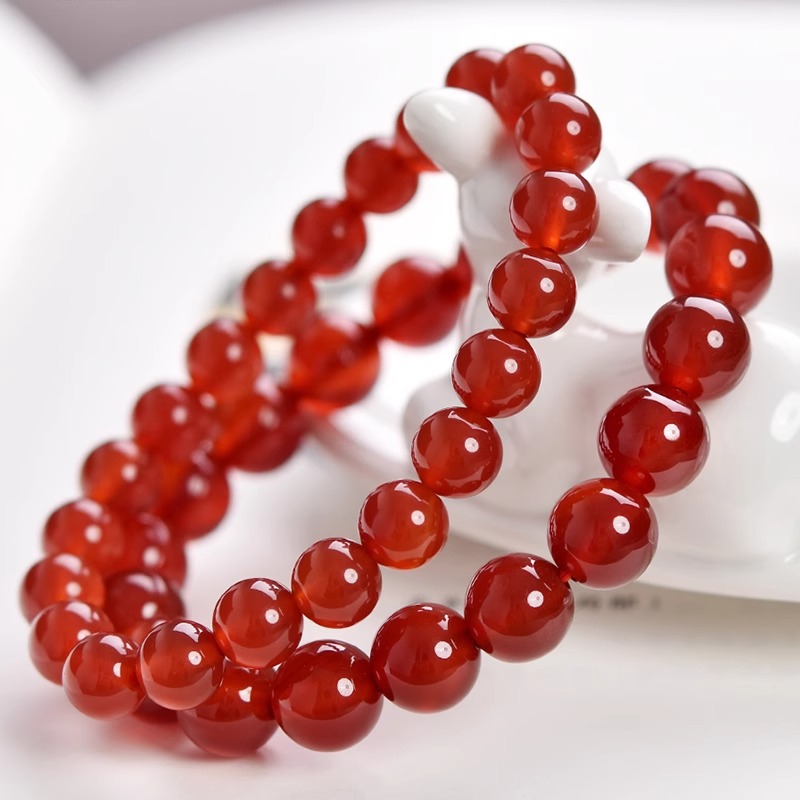 赤メノウ  ブレスレット ８ｍｍ パワーストーン 天然石 レッドアゲート 赤瑪瑙 数珠 レディース メンズ お守り