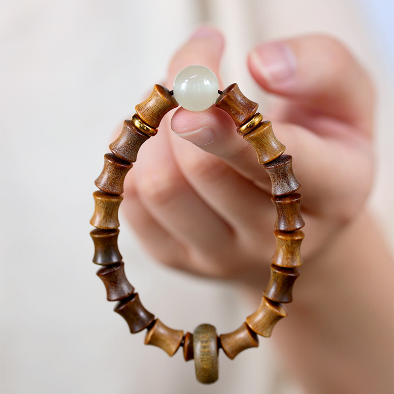 念珠 木製ブレスレット 女性用 腕輪 緑檀 生命樹 天然石 数珠 ブレスレット ギフト 贈り物