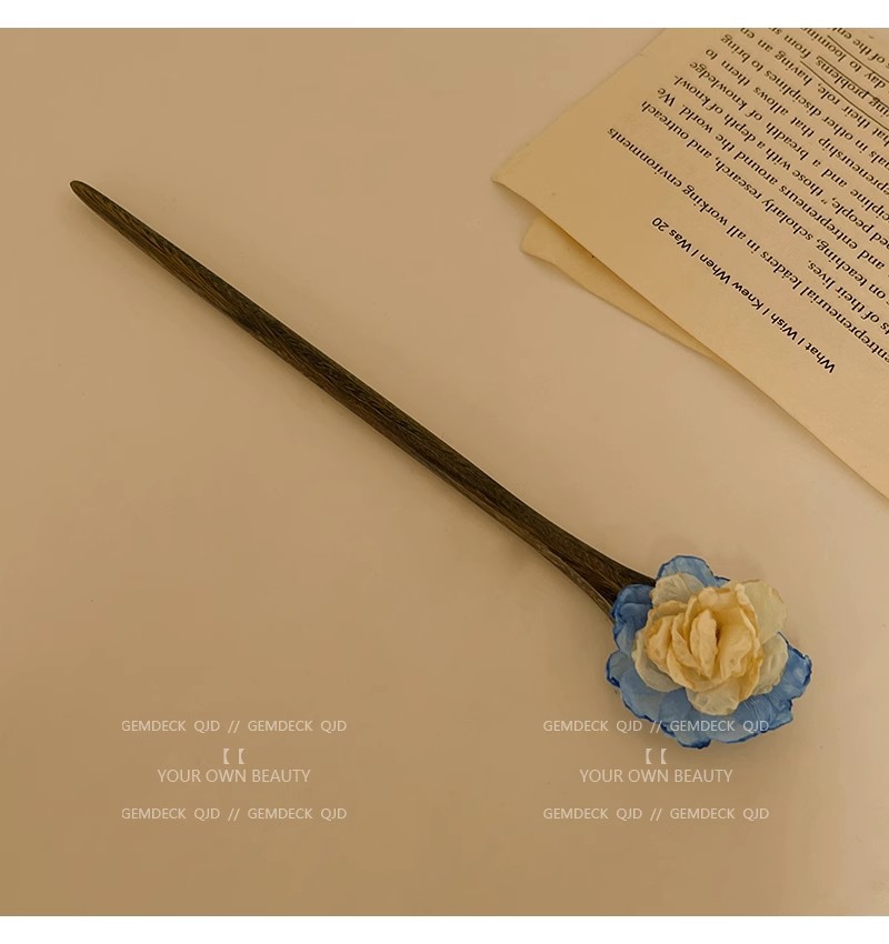 かんざし 簪  天然木 椿物語 レディース 一本差し 普段使い 髪飾り