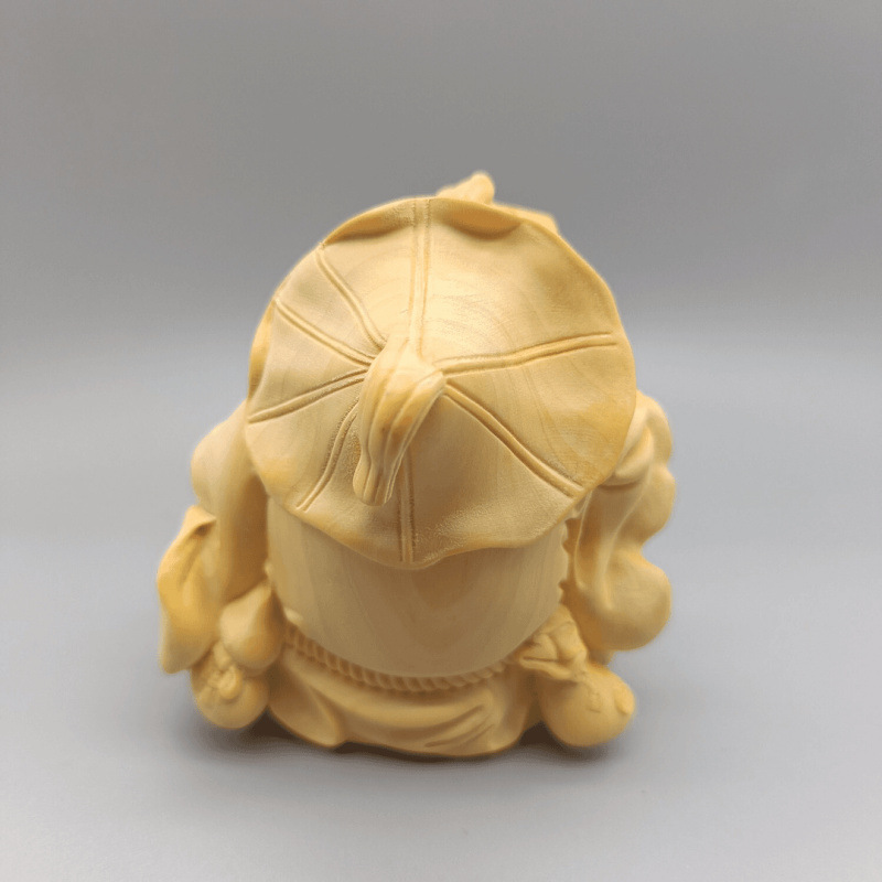 木彫り カエルの置物 フロッグ かえる 蛙 柘植 縁起物 インテリア おしゃれ 