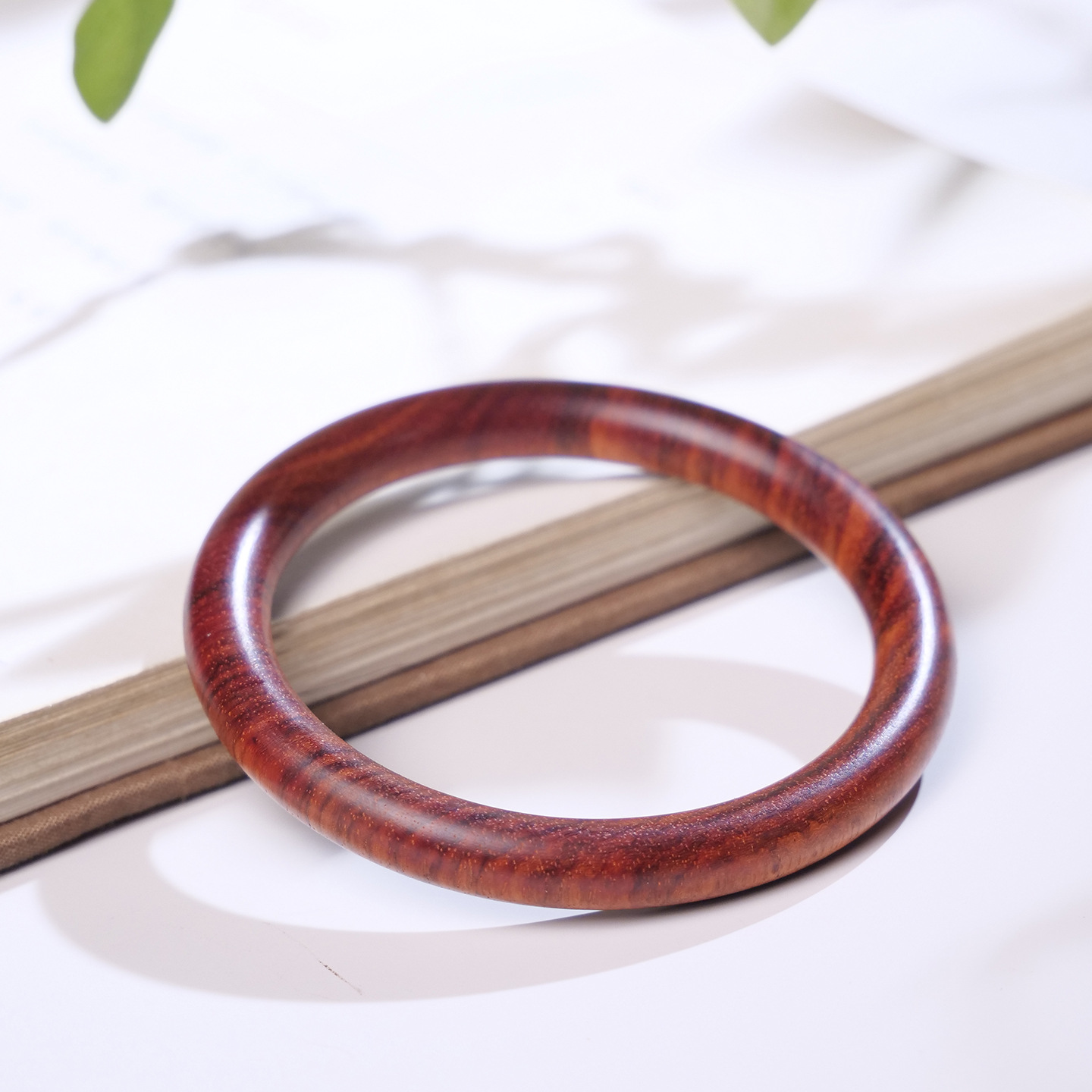 ブレスレット 天然木 腕輪 木製ブレスレット ブラッドウッド 血檀 幅8mm 男性用 女性用