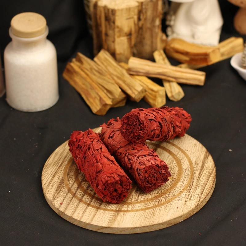 天然 ドラゴンズブラッド セージ バンドル お香 アロマ メゾン インテリア 煙浄化 空間浄化 聖煙 ヨガ 瞑想