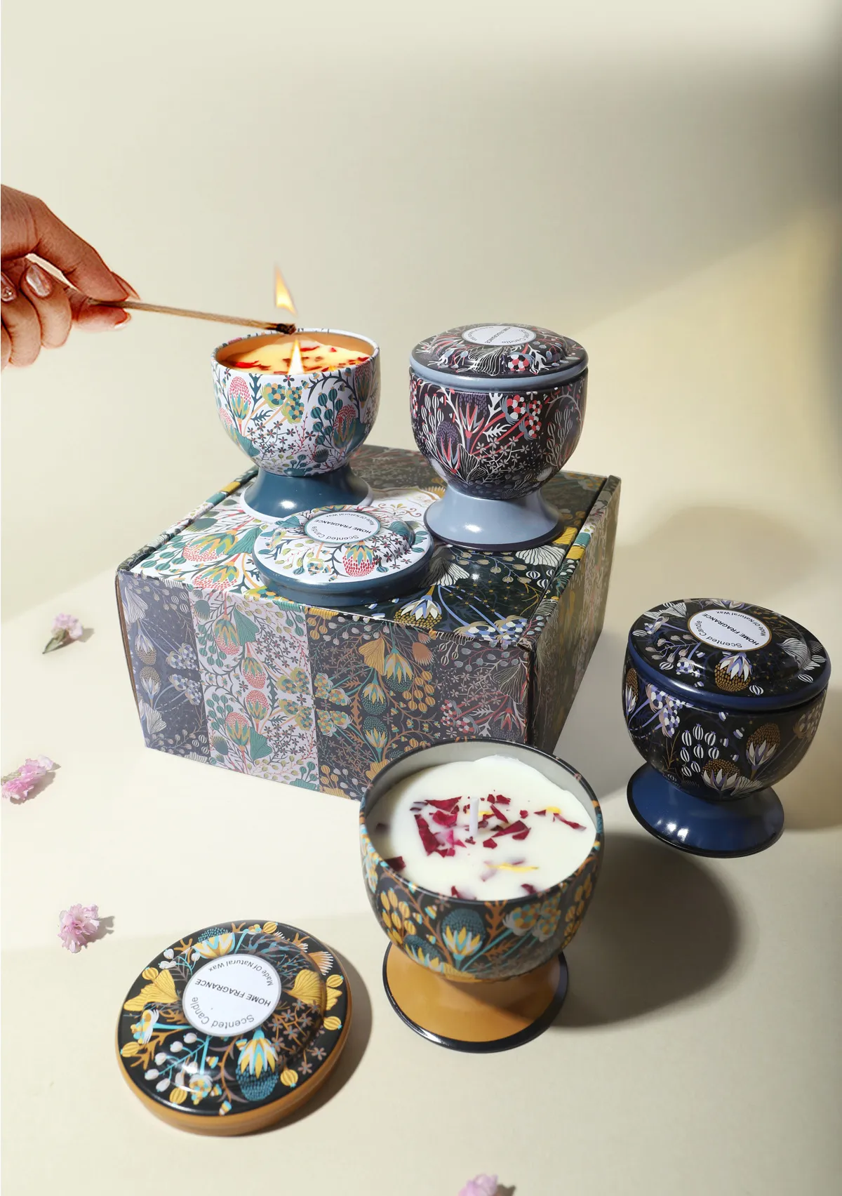 アロマキャンドル アロマ ギフト 缶入りキャンドル 癒し お風呂 瞑想 インテリア 雑貨