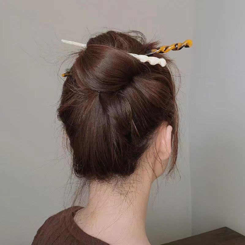 かんざし 簪 アセテート べっ甲風 一本挿し 髪飾り おしゃれ 和装小物 結婚式 成人式 卒業式 普段使い 