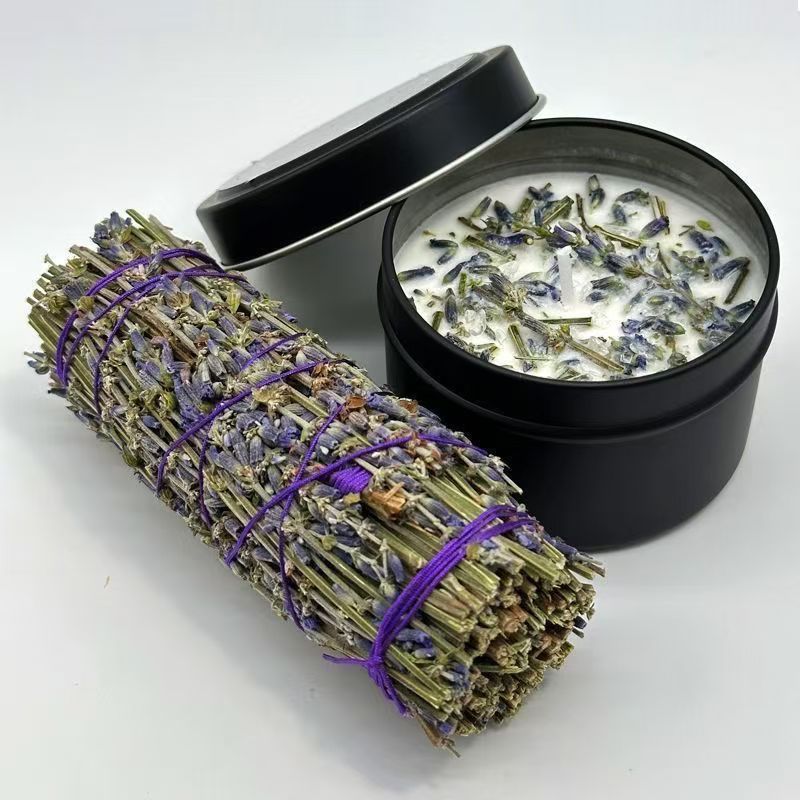 アロマキャンドル ホワイトセージ・パロサント・セドラ・ ラベンダー 天然成分100% 浄化・瞑想用 キャンドル ソイキャンドル