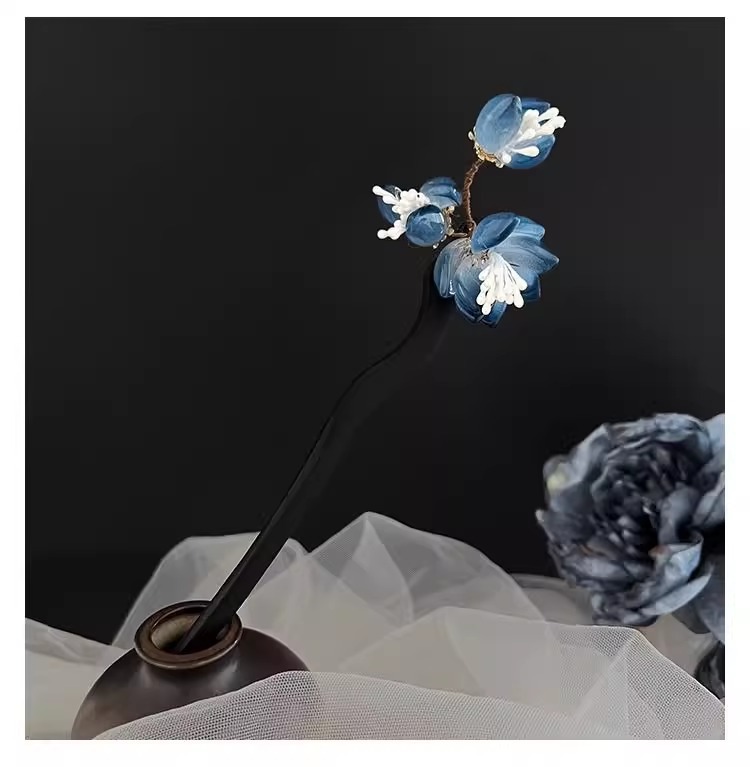 かんざし 木簪 玉蘭花 一本差し 天然木 髪飾り 和装 普段使い