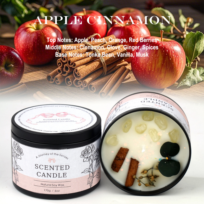 天然石＆ドライフラワー入り アロマキャンドル リビング おしゃれ お風呂 寝室 癒し キャンドル