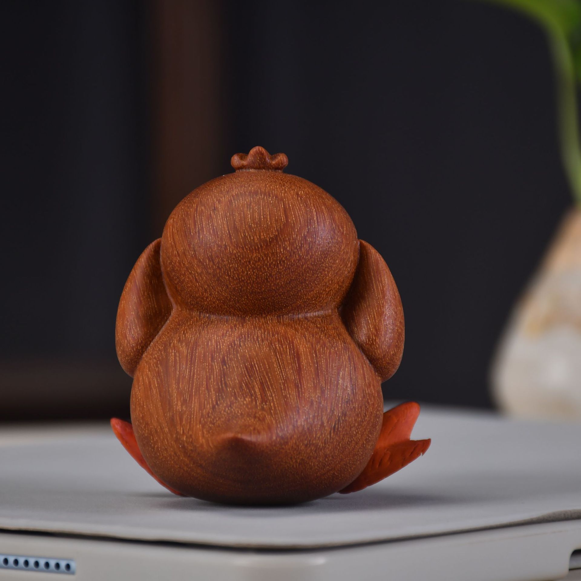 木製 ポケットモンスター コダック 置物 Koduck オブジェ 人形 木製おもちゃ インテリア ウォルナット プレゼント