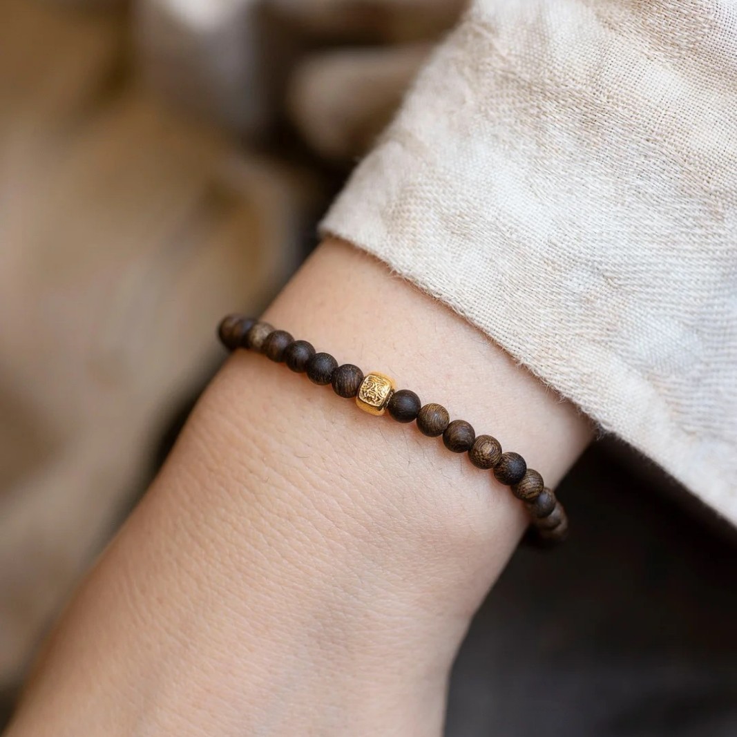 沈香木ブレスレット 沈水香木 高級香木 ブレスレット 5mm 6mm シルバー925 男性用 女性用 数珠ブレス 腕輪