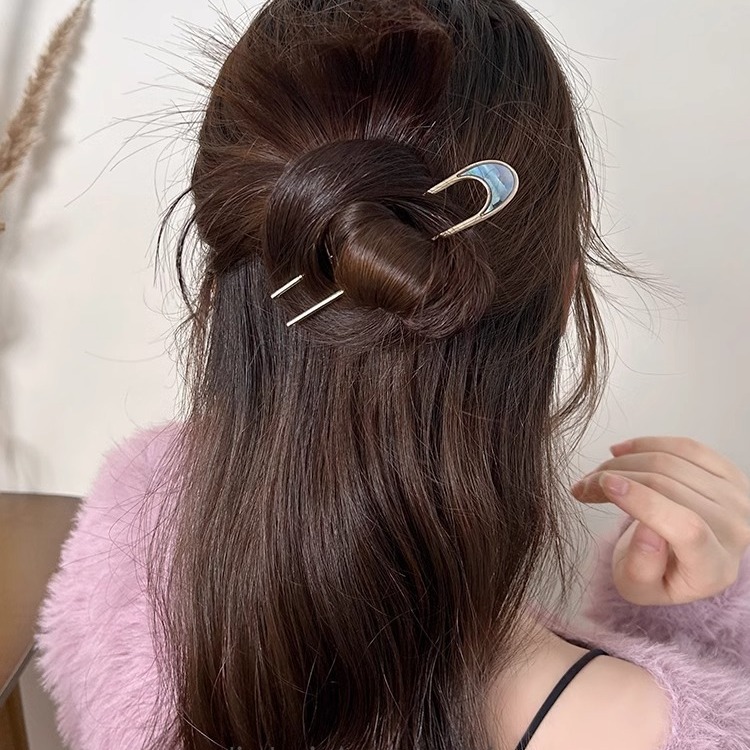 ヘアピン  Uピン かんざし  レディース 髪飾り 和装 留袖 ヘアフォーク