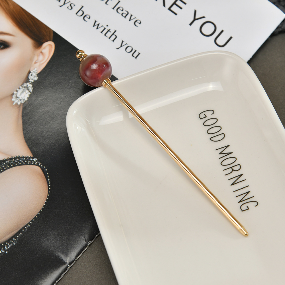 シンプル かんざし 簪 ヘアスティック 飴玉  一本挿し レディース 着物 髪飾り 普段使い 留袖 花火大会 大人 成人式 七五三