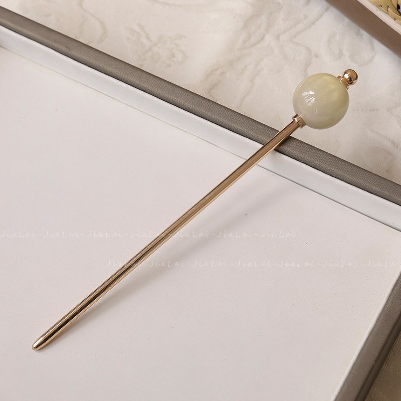 シンプル かんざし 簪 ヘアスティック 飴玉  一本挿し レディース 着物 髪飾り 普段使い 留袖 花火大会 大人 成人式 七五三