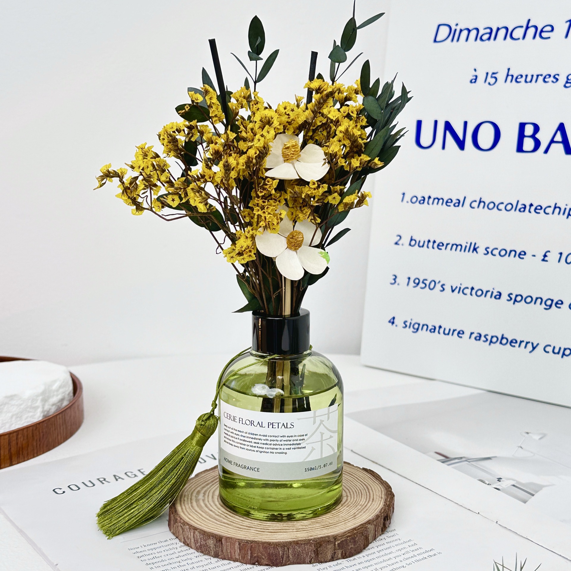 リードディフューザー スティック ドライフラワー  精油 天然 アロマディフューザー ディフューザー ルームフレグランス