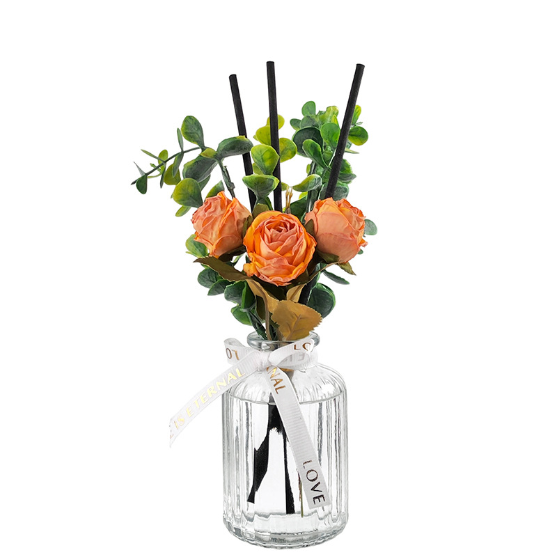 フラワーリードディフューザー アロマ 造花  精油60ml ルームフレグランス リビング  寝室 インテリア雑貨