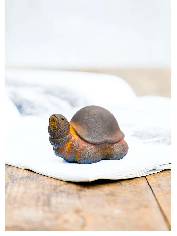 亀の置物 かめ 鋳物風 開運招福の縁起物 風水 ハンドメイド 可愛い 和風