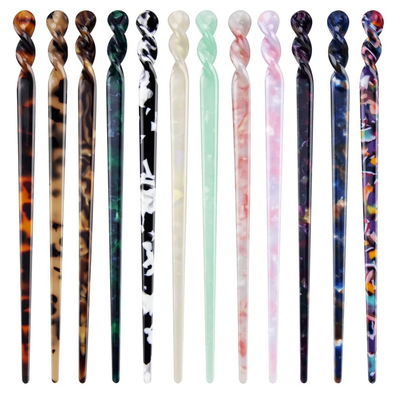 かんざし 簪 アセテート べっ甲風 一本挿し 髪飾り おしゃれ 和装小物 結婚式 成人式 卒業式 普段使い 