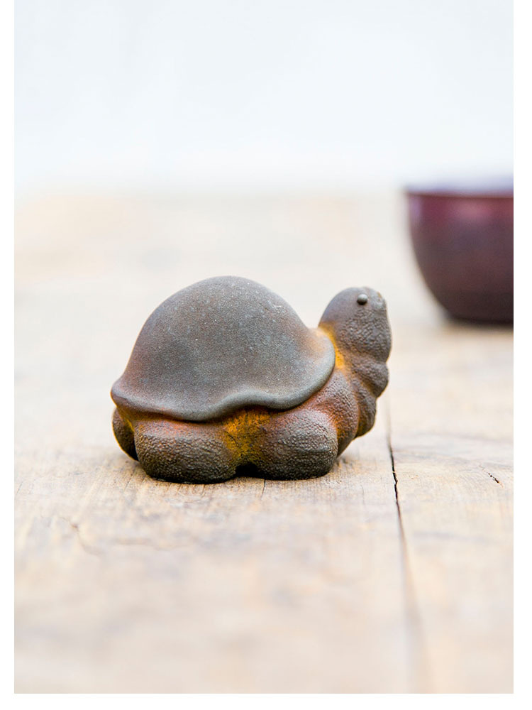 亀の置物 かめ 鋳物風 開運招福の縁起物 風水 ハンドメイド 可愛い 和風