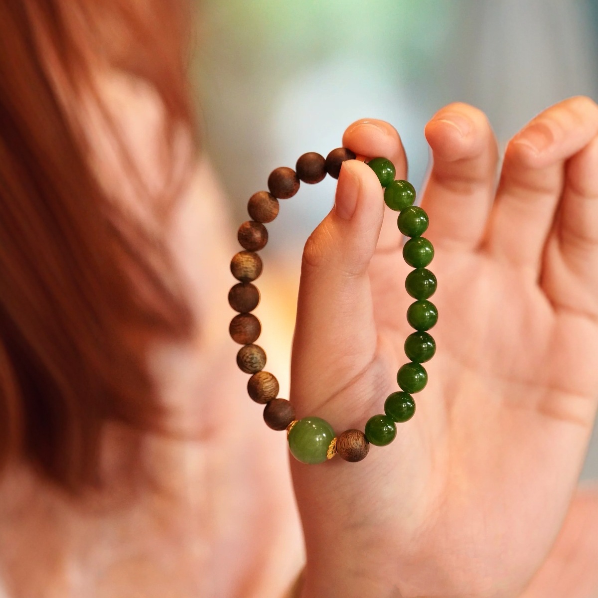 沈香木 ブレスレット 天然木 香木 8mm 天然石 腕輪ブレスレット 数珠 お守り