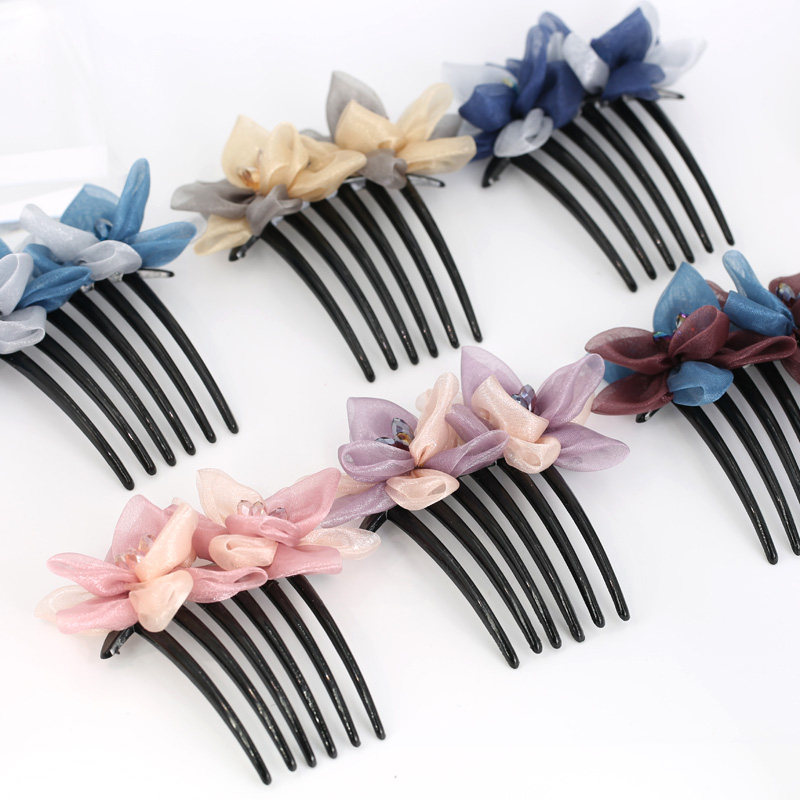 髪飾り かんざし 簪 シルクフラワー  ヘアコーム レディース 女性 ヘアアクセサリー  おしゃれ 成人式 結婚式