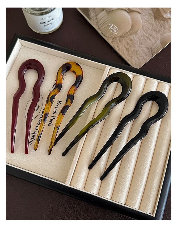 髪飾り成人式  かんざし 簪 U字型  Uピン シンプル レトロ おしゃれ 和服 卒業式 結婚式