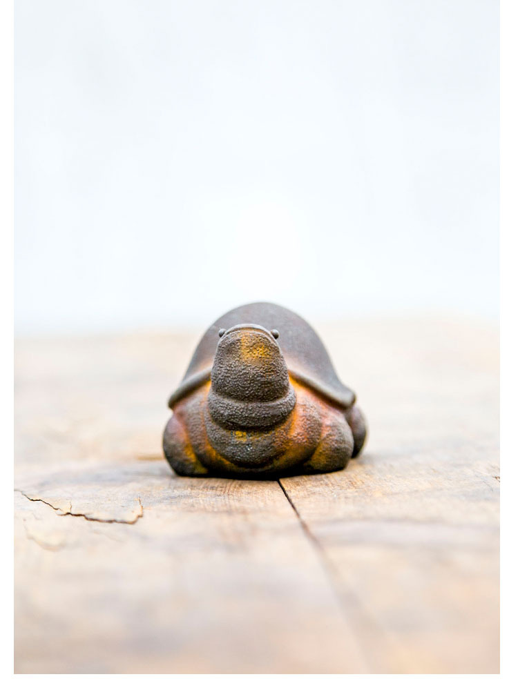 亀の置物 かめ 鋳物風 開運招福の縁起物 風水 ハンドメイド 可愛い 和風