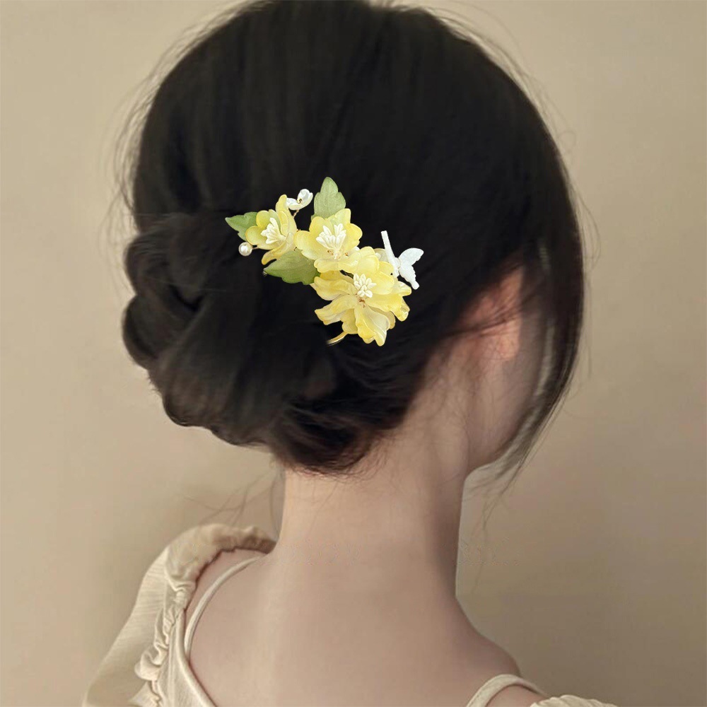 成人式髪飾り 牡丹 ぼたん かんざし Uピン ヘアピン 髪飾り お花 結婚式 浴衣 ヘアアクセサリー