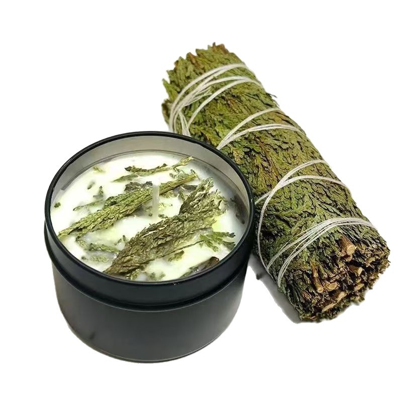 アロマキャンドル ホワイトセージ・パロサント・セドラ・ ラベンダー 天然成分100% 浄化・瞑想用 キャンドル ソイキャンドル