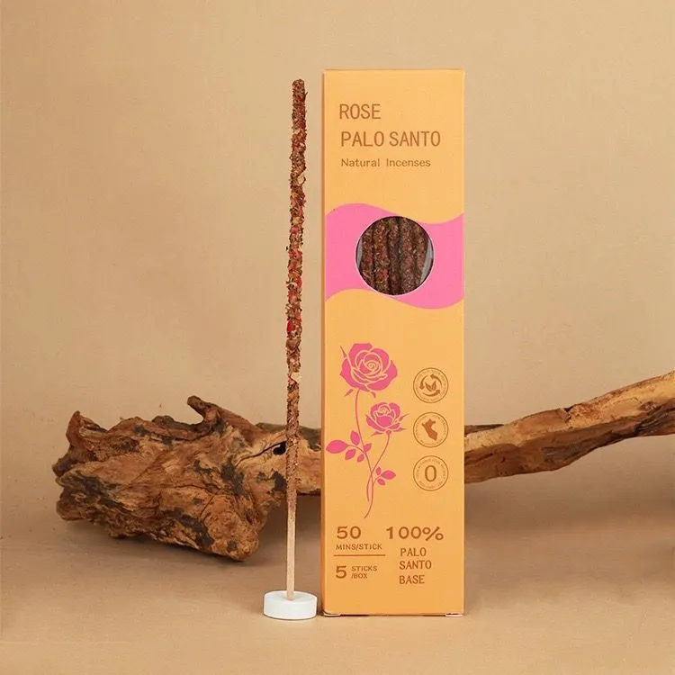 お香 聖木パロサント ローズ 線香 浄化 スティック 5本入り 天然成分100% アロマ インセンス