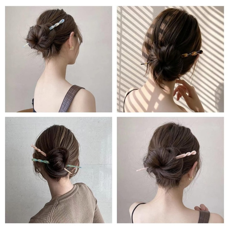 かんざし 簪 アセテート べっ甲風 一本挿し 髪飾り おしゃれ 和装小物 結婚式 成人式 卒業式 普段使い 