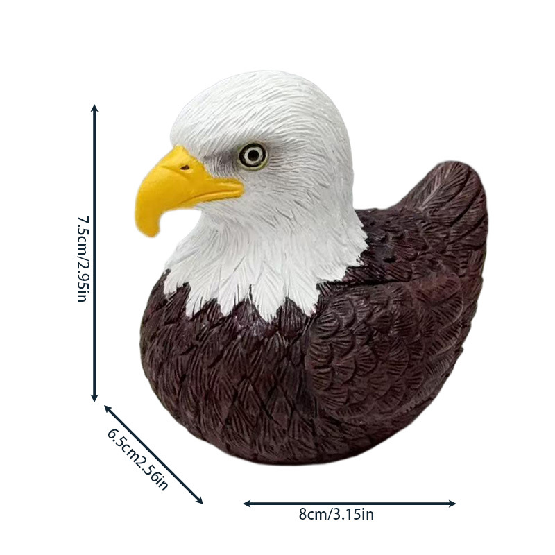 アヒル置物 動物フィギュア フクロウアヒル ハクトウアヒル アライグマアヒル ワニアヒル レジン インテリア