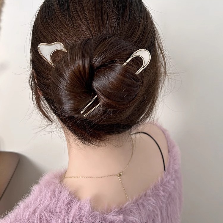 ヘアピン  Uピン かんざし  レディース 髪飾り 和装 留袖 ヘアフォーク