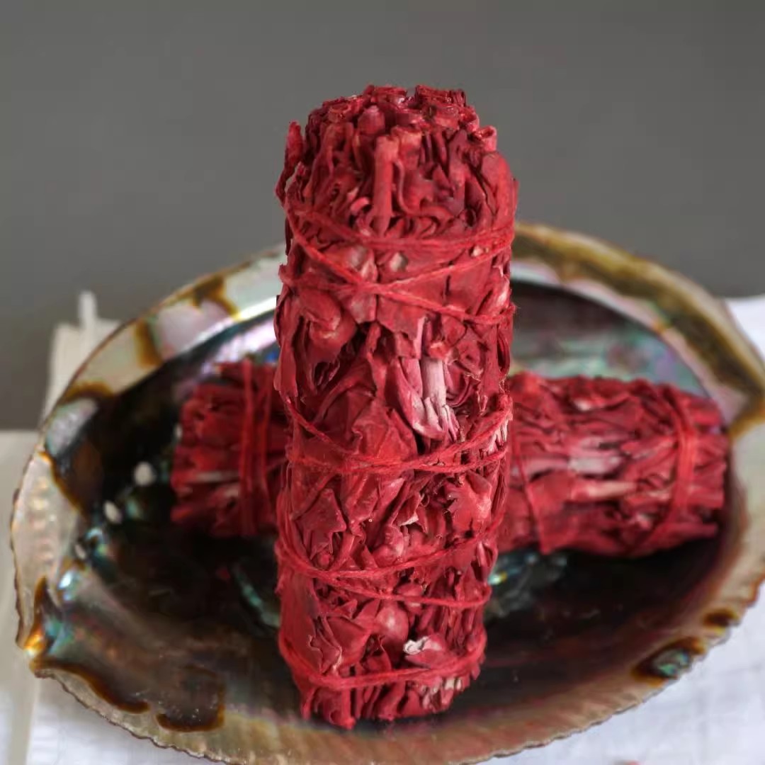 天然 ドラゴンズブラッド セージ バンドル お香 アロマ メゾン インテリア 煙浄化 空間浄化 聖煙 ヨガ 瞑想