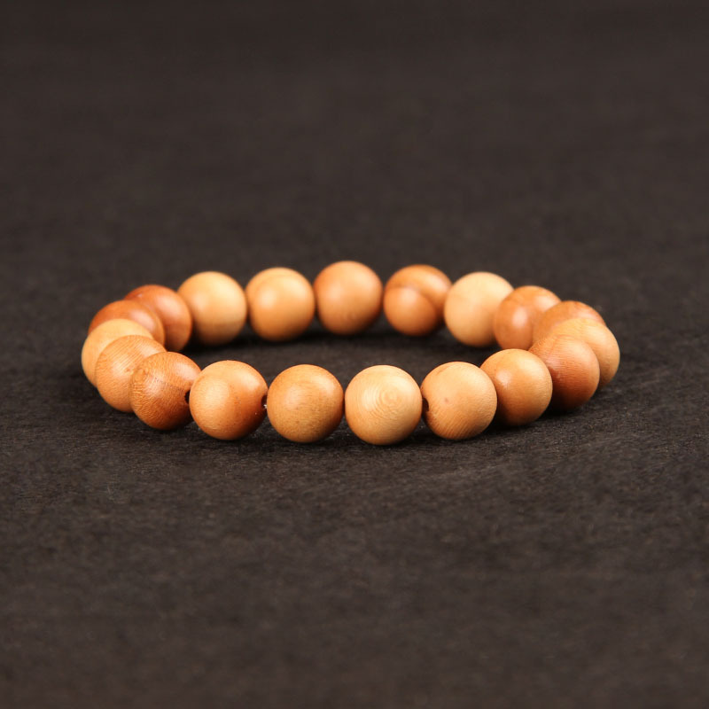 数珠ブレスレット 約10ミリ パワーストーン 桃の木 ブレスレット 男女兼用 念珠 天然木