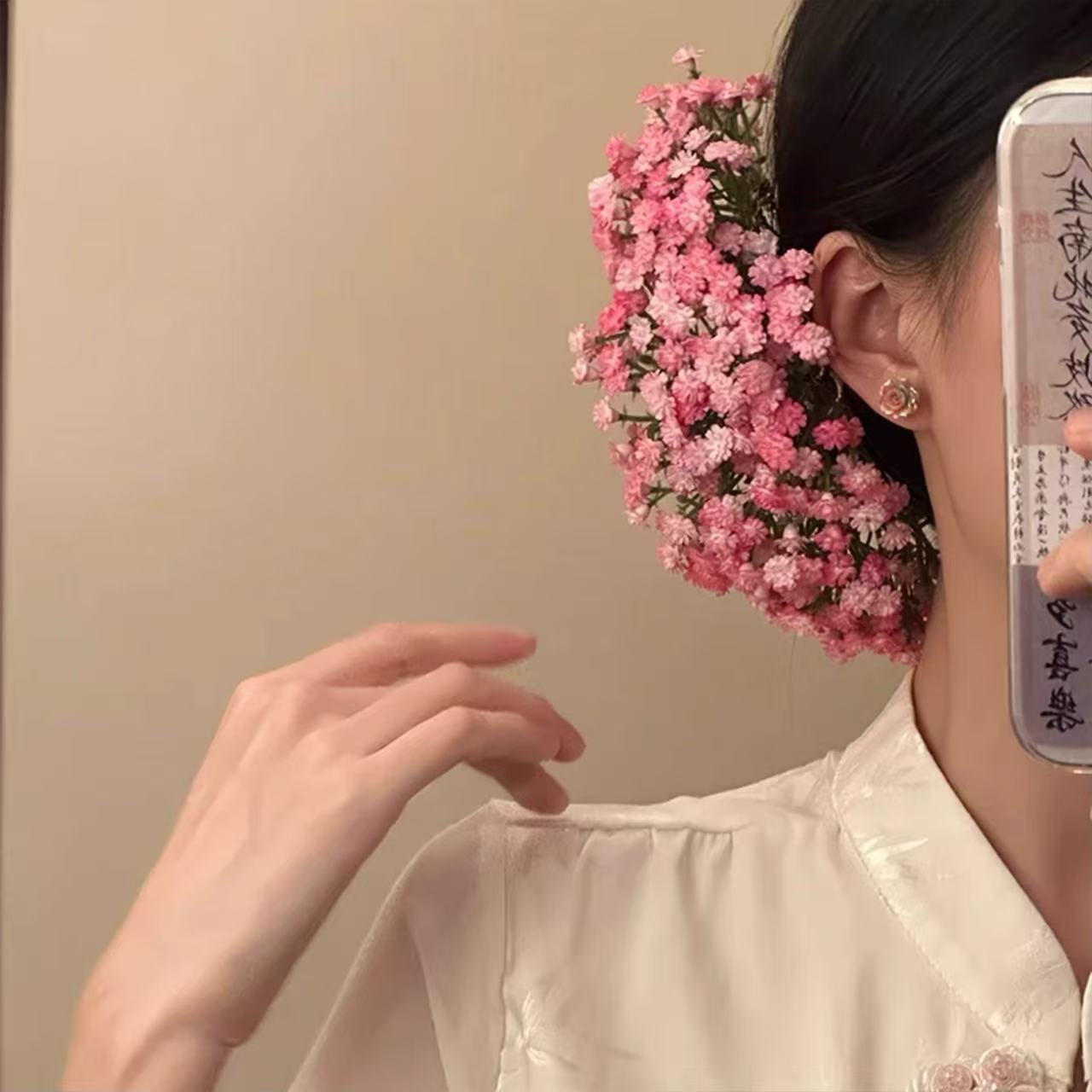 成人式 髪飾り 満天星 どうだん Uピン 造花 ヘアピン 結婚式 卒業式 ヘアアクセサリー 