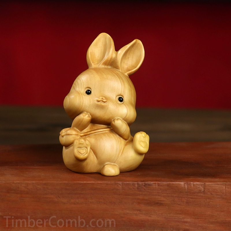 つげの木彫り台座