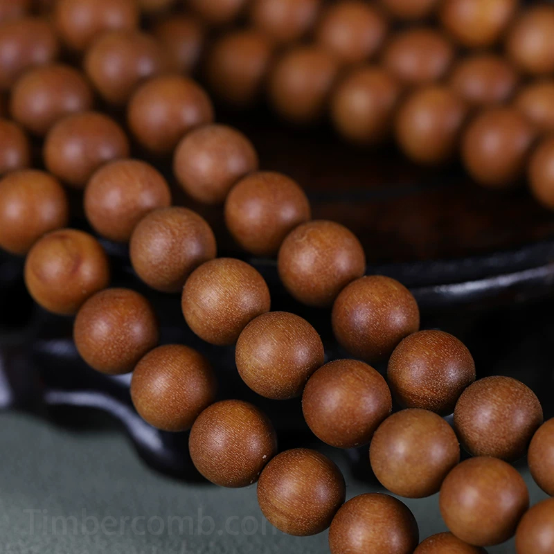 白檀木ブレスレット 天然木 108玉 数珠ブレスレット サンダルウッド お守り メンズレディース 腕輪ブレスレット