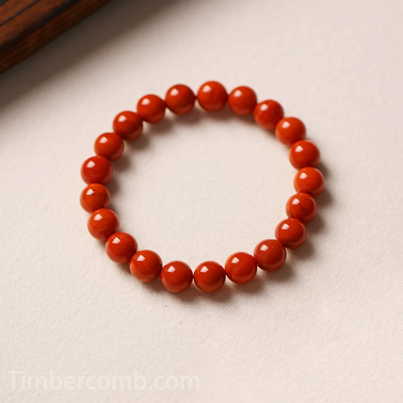 赤メノウ  ブレスレット ８ｍｍ パワーストーン 天然石 レッドアゲート 赤瑪瑙 数珠 レディース メンズ お守り