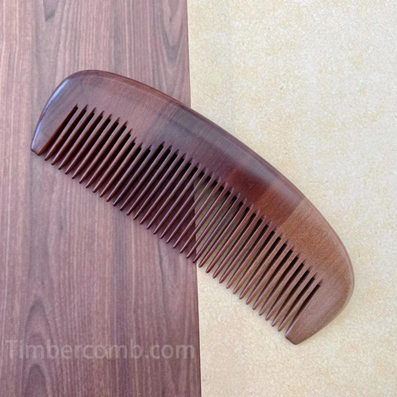 楠木くし 高級感 木の櫛 絵付き 無垢材 お守り 静電気防止 ブラシ 頭皮マッサージ