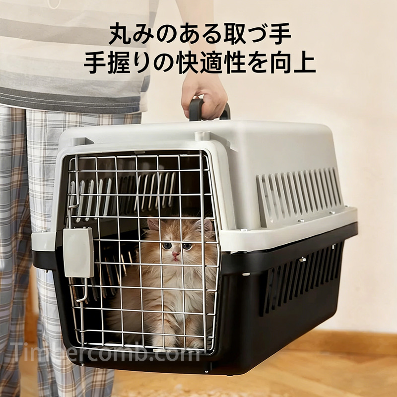 猫用キャリーケース ペットキャリー ペットクレート 航空輸送用 ペットケース 小型犬 中型犬 猫用 キャリーケース 3サイズ展開 車載 通院 避難用 飛び出し防止 通気性