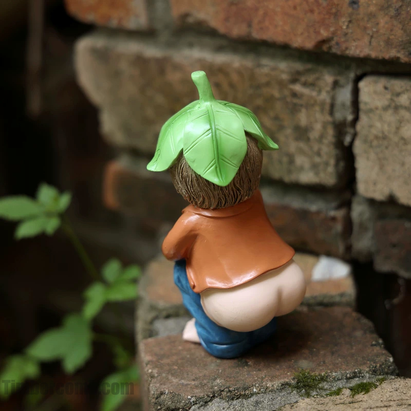 うんちボーイ置き物 リビング・バルコニー向け 鉢植え・テレビボード・デスク・楽しい ガーデンを彩る面白い装飾品