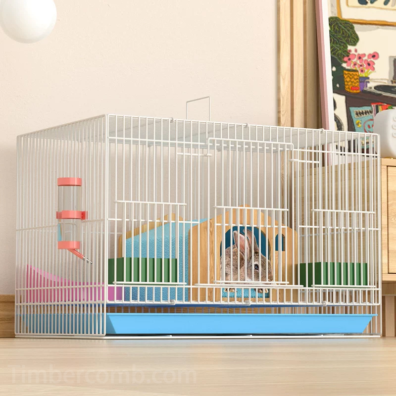 ペットケージ ウサギケージ 小動物ケージ 室内用 ウサギ モルモット フェレット ケージ 組立簡単 引き出し付きトレイ 掃除簡単 