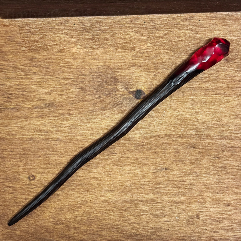 紫光檀木製簪（かんざし）／古典レトロ宮廷髪飾り／漢服にも合う日常使い簪／誕生日プレゼントギフト