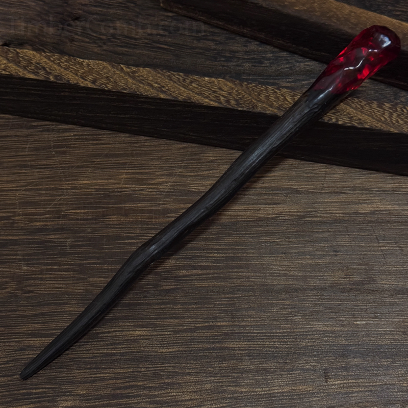 紫光檀木製簪（かんざし）／古典レトロ宮廷髪飾り／漢服にも合う日常使い簪／誕生日プレゼントギフト