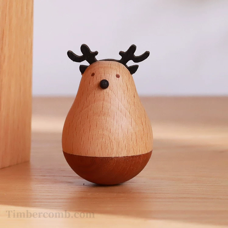 木製置物 起き上がりこぼし・2026 / 全6種 和雑貨 置物 縁起物 お洒落 かわいい プレゼント