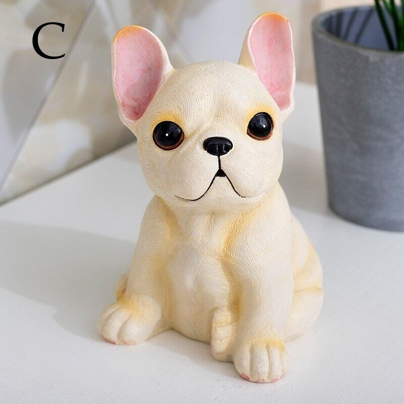 犬の置物 おすわりフレンチブルドッグ オーナメント綺麗 高級 ミニサイズ 犬のオブジェ 樹脂製 心癒し
