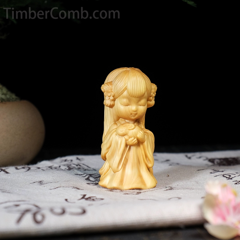 美人の置物 R016 【職人】 美人 東洋彫刻 工芸 オブジェ