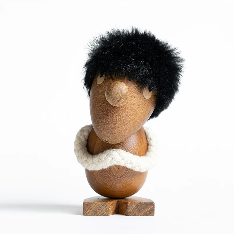 手作り木製北欧バイキング人形置物　部屋・インテリア・卓上・車載デコレーション　彼氏への贈り物