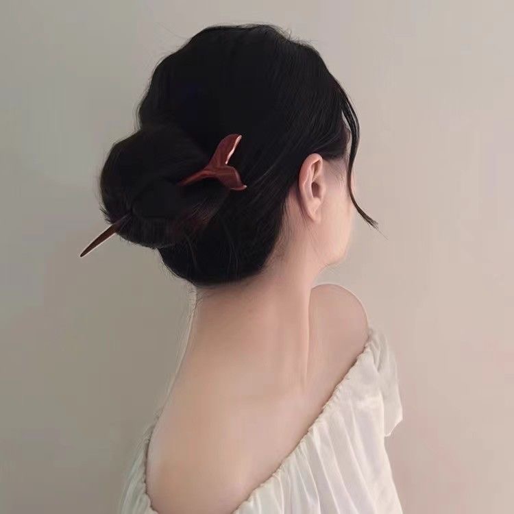 木簪 鯨のかんざし 木製かんざし 高級/チンチャン 防水木製簪 、プレゼントには大変人気があります。