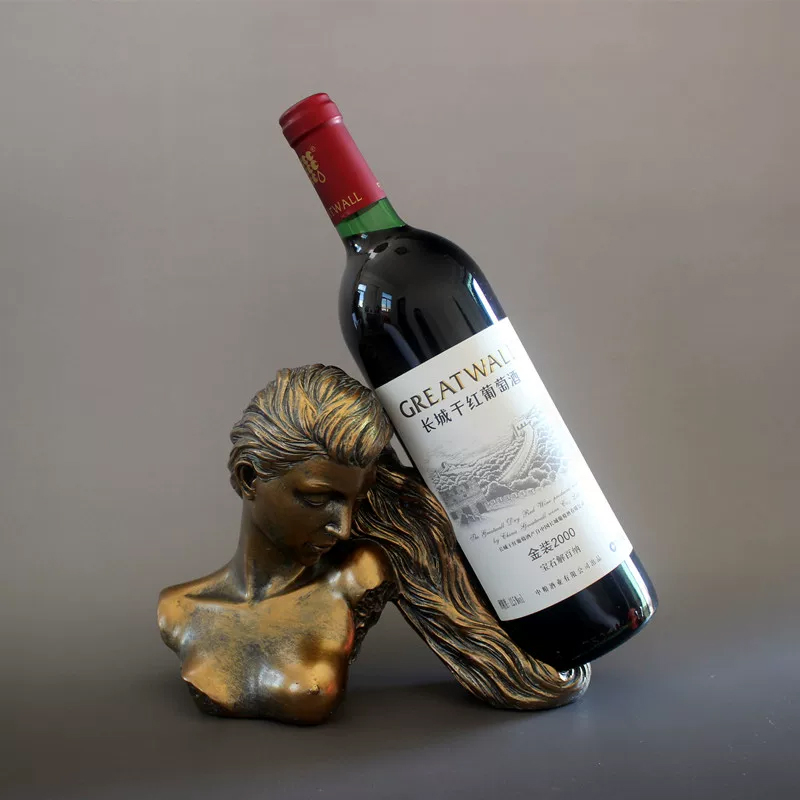 アートオブジェ ワインラック ｜ クリエイティブ収納 ミニマルデザイン リビング・ダイニング テレビボード装飾 工芸品